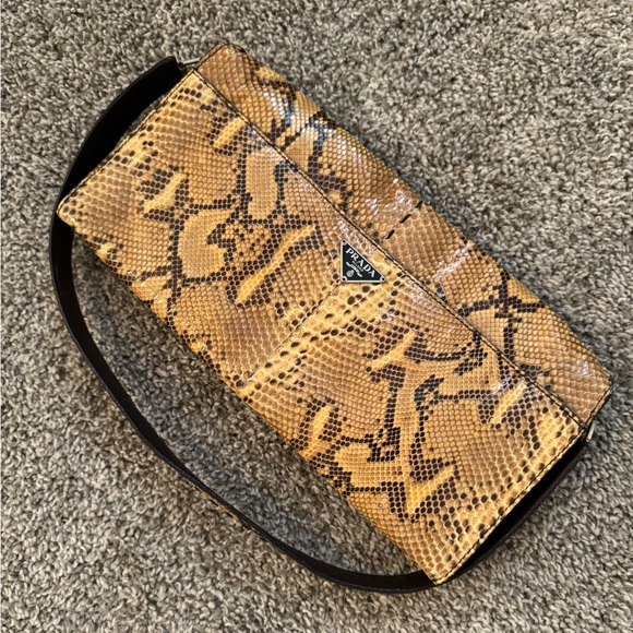 Vintage Prada Purse - Genuine Python - Picture 1 of 6